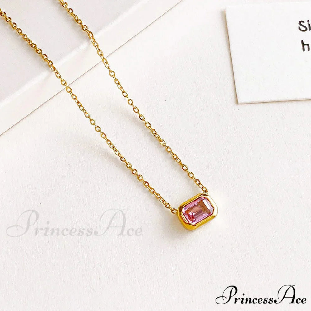 Fashion Delicate All-match Colorful Stone Necklace