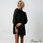 Fashion Dot Pom Pom Dress New Loose Casual Dress