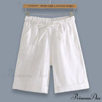 Fashion Elastic Waist Loose Shorts