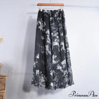 Fashion Florals Print Long Skirt
