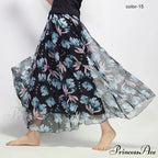 Fashion Florals Print Long Skirt