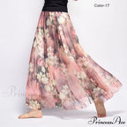 Fashion Florals Print Long Skirt
