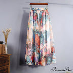Fashion Florals Print Long Skirt