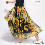 Fashion Florals Print Long Skirt