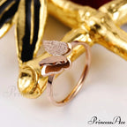 Fashion Frosted Butterfly Titanium Steel Ring