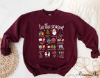 Fashion Girl Tis The Season Retro Cute Element Girl Christmas Hoodie