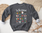 Fashion Girl Tis The Season Retro Cute Element Girl Christmas Hoodie