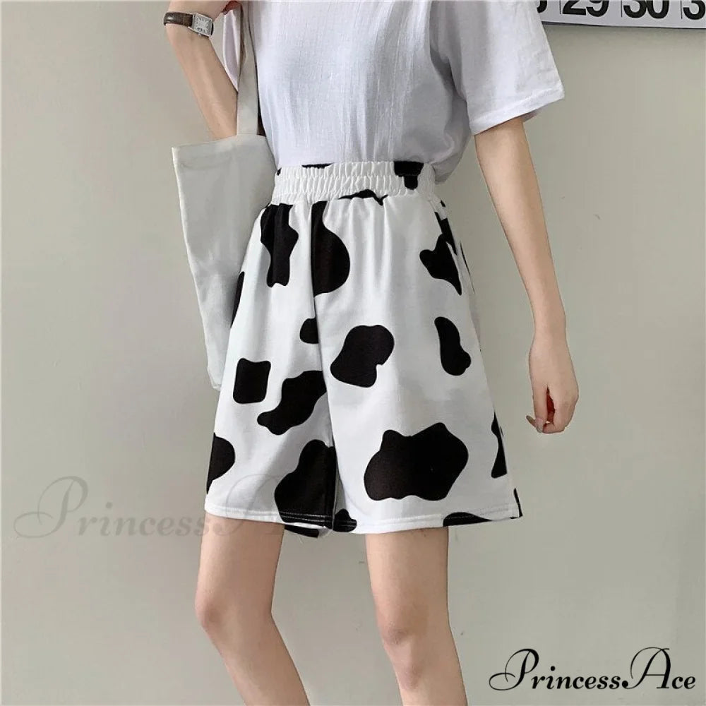 Fashion Ladies Elastic Waists Shorts