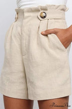 Fashion Loose Cotton Linen Shorts