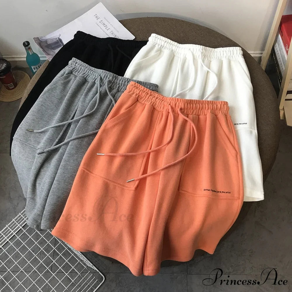 Fashion Loose Straight Knee Length Pants