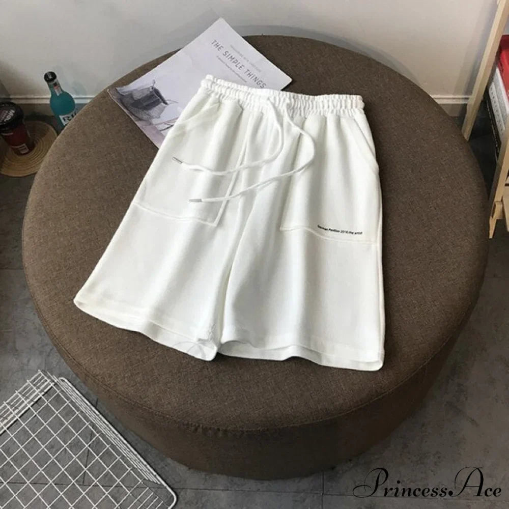 Fashion Loose Straight Knee Length Pants