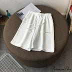 Fashion Loose Straight Knee Length Pants