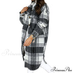 Fashion Loose Turn Down Collar Long Coat