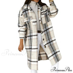 Fashion Loose Turn Down Collar Long Coat