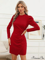 Fashion Office Lady Elegant Slim Tight Fitting Christmas Party Dress
