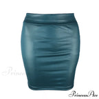 Fashion Oversized High Waist Pu leather Skirts