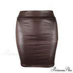 Fashion Oversized High Waist Pu leather Skirts
