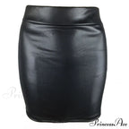 Fashion Oversized High Waist Pu leather Skirts