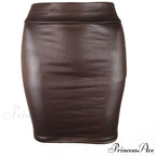 Fashion Oversized High Waist Pu leather Skirts