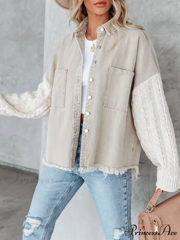 Fashion Patchwork Denim Jacket