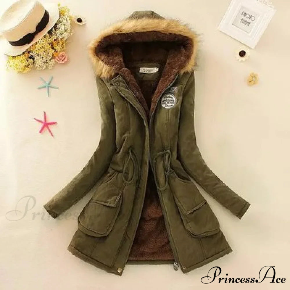 Fashion Plus Size Long Sleeve Thick Warmth Coat