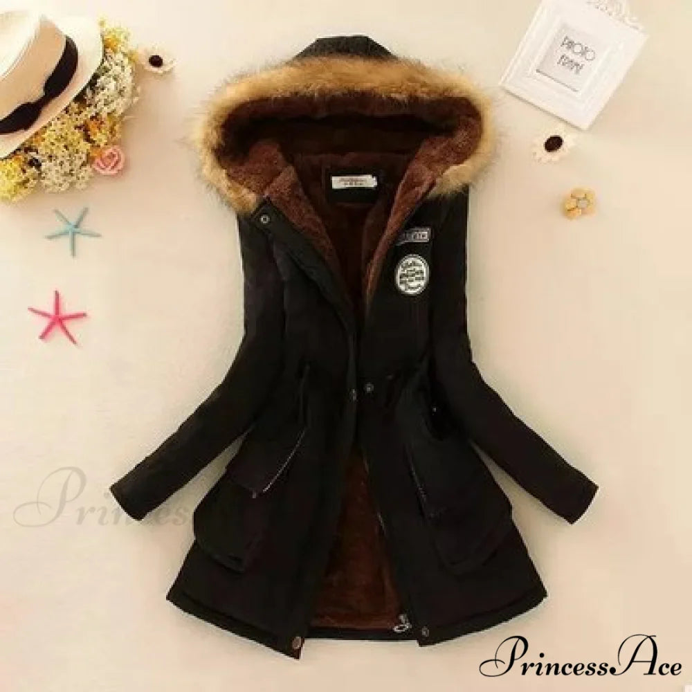 Fashion Plus Size Long Sleeve Thick Warmth Coat
