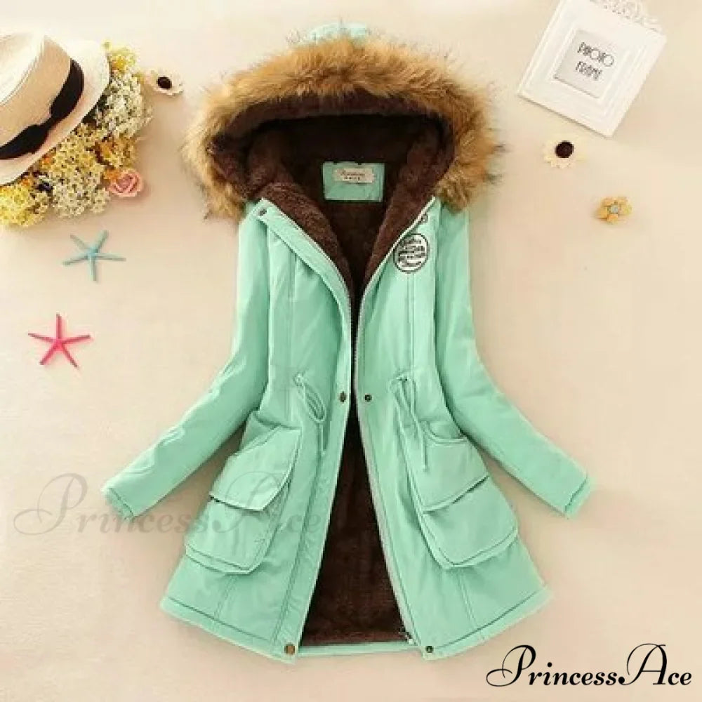 Fashion Plus Size Long Sleeve Thick Warmth Coat