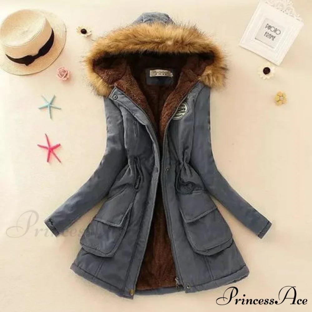 Fashion Plus Size Long Sleeve Thick Warmth Coat