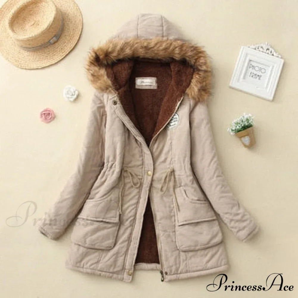 Fashion Plus Size Long Sleeve Thick Warmth Coat