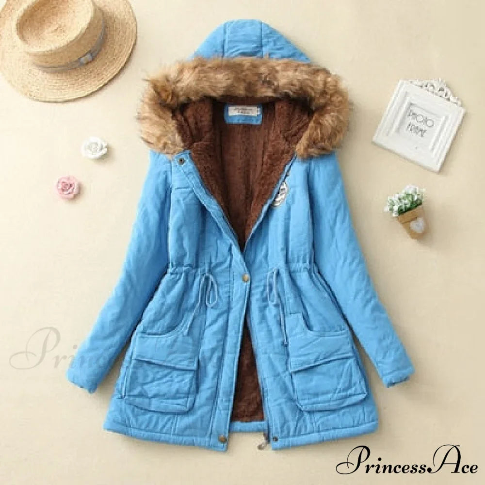 Fashion Plus Size Long Sleeve Thick Warmth Coat