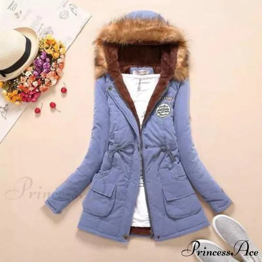 Fashion Plus Size Long Sleeve Thick Warmth Coat