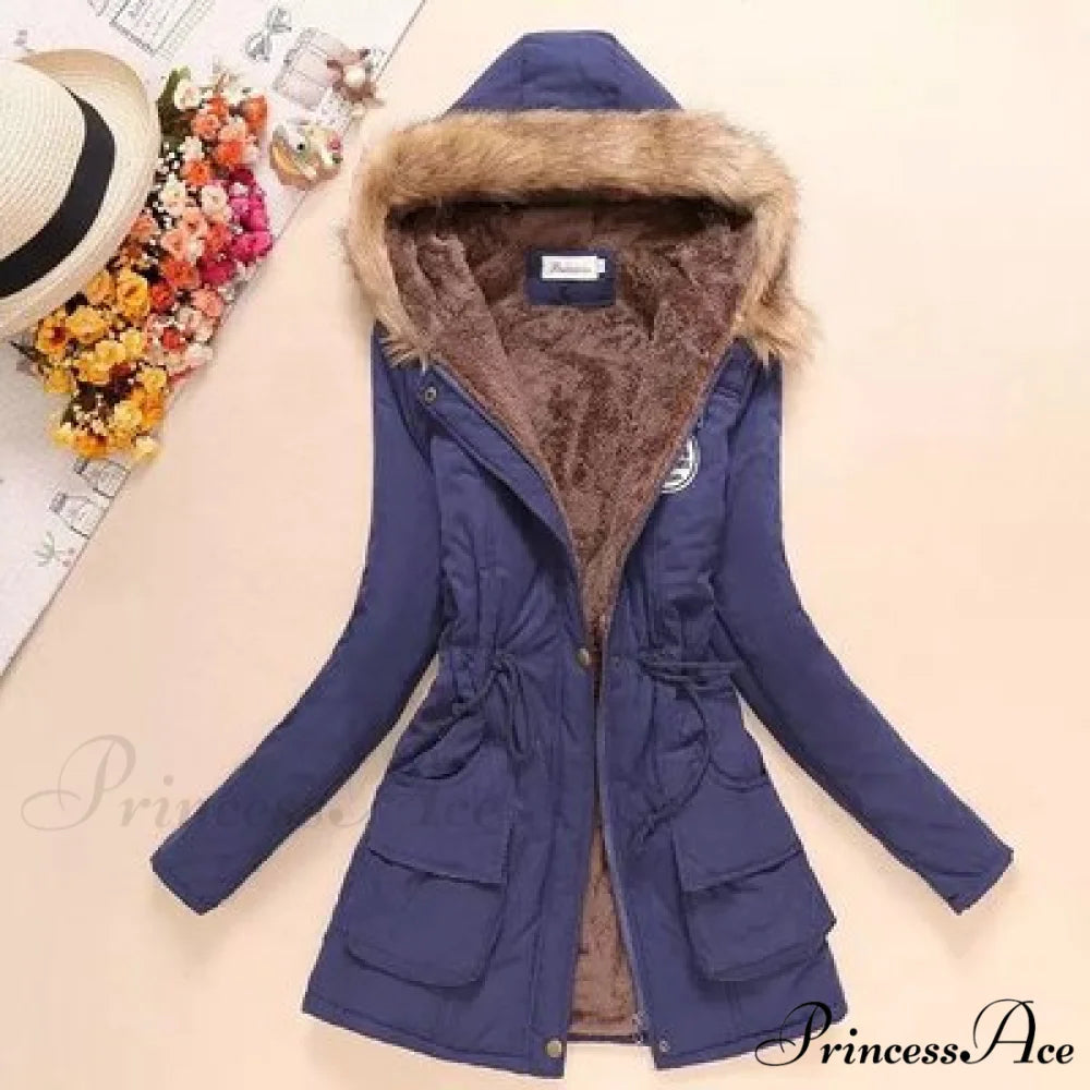 Fashion Plus Size Long Sleeve Thick Warmth Coat