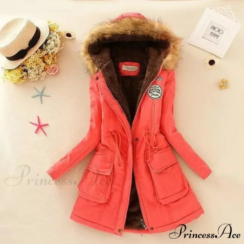 Fashion Plus Size Long Sleeve Thick Warmth Coat