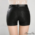 Fashion PU Leather Shorts
