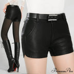 Fashion PU Leather Shorts