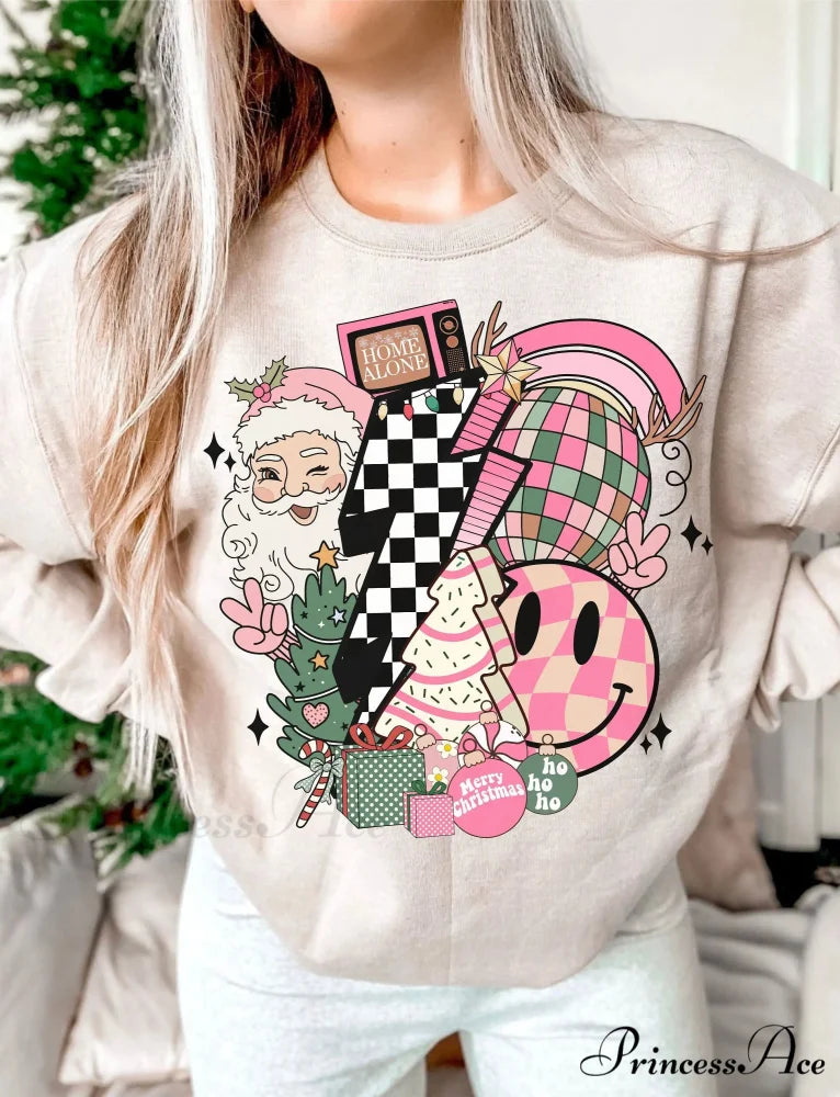 Fashion Retro Comfort Cotton Pop Sublimation Christmas Hoodie