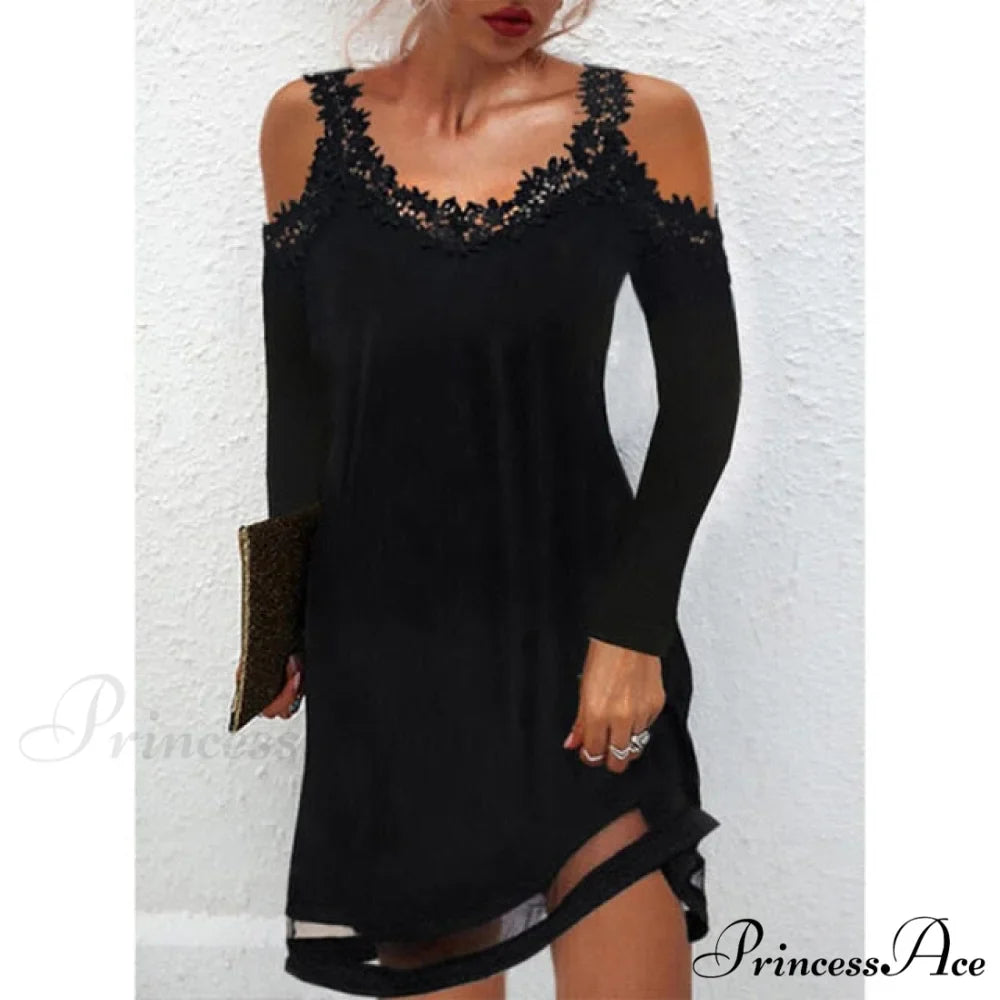 Fashion Sexy Casual Long Sleeve Vestidos Pullover Party Dress