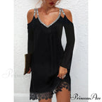 Fashion Sexy Casual Long Sleeve Vestidos Pullover Party Dress