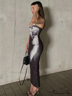 Fashion Slip Sleeveless Maxi Dress