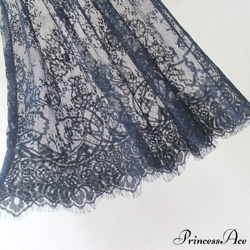 Fashion Solid Casual Mesh Lace Skirts