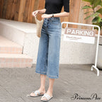 Fashion Straight Capri Jeans Pants