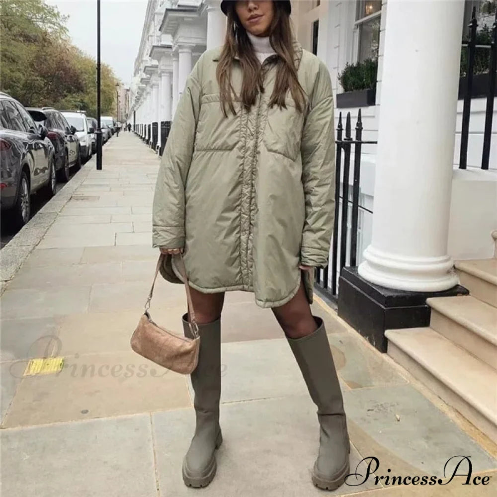Fashion Warm Female Chic Oversized Coat