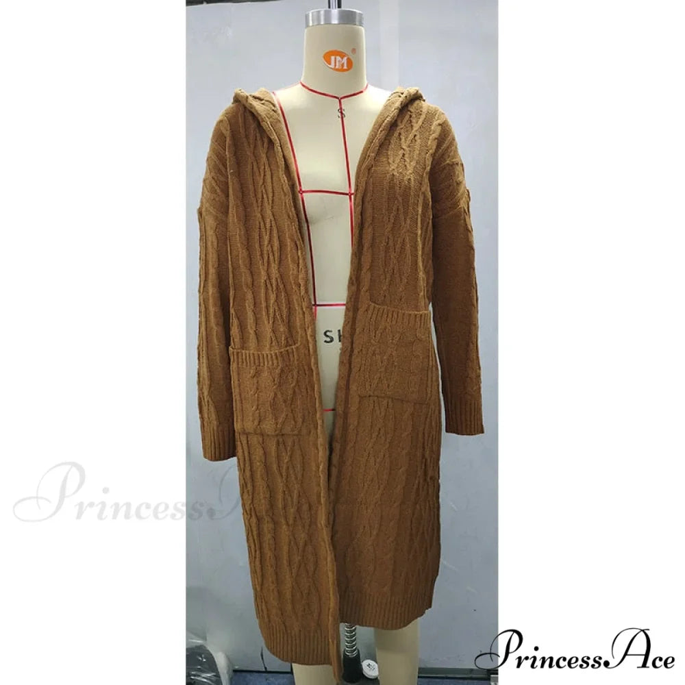 Fashion Women Cardigans Baggy Long Coat Chunky Knitted Sweater