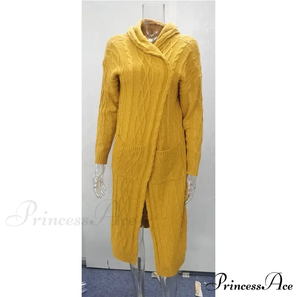 Fashion Women Cardigans Baggy Long Coat Chunky Knitted Sweater