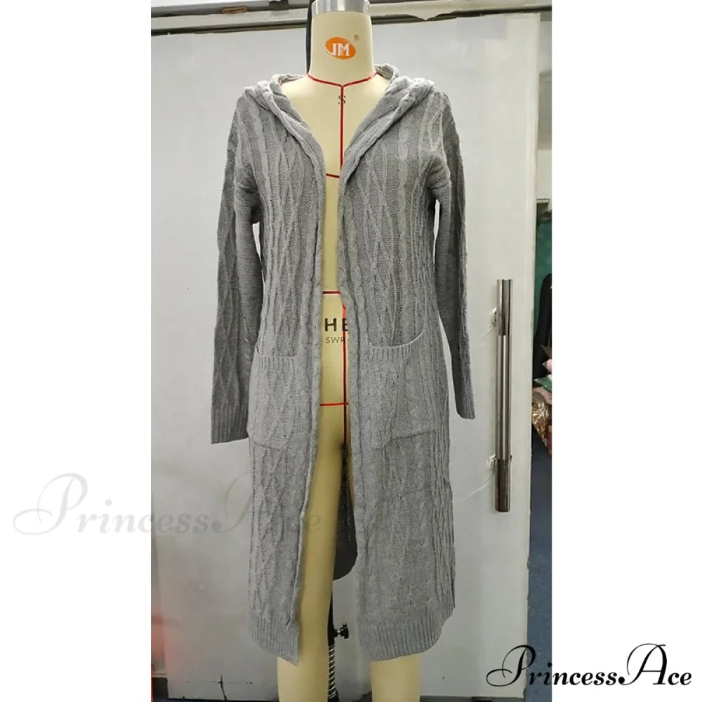 Fashion Women Cardigans Baggy Long Coat Chunky Knitted Sweater