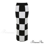 Fashionable Tall Waist Split Long Length Autumn Winter Skirt