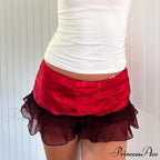 Fast Ruffled Hem Pencil Skirt