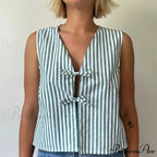 Fasten-Front Lace Camis Crop Top