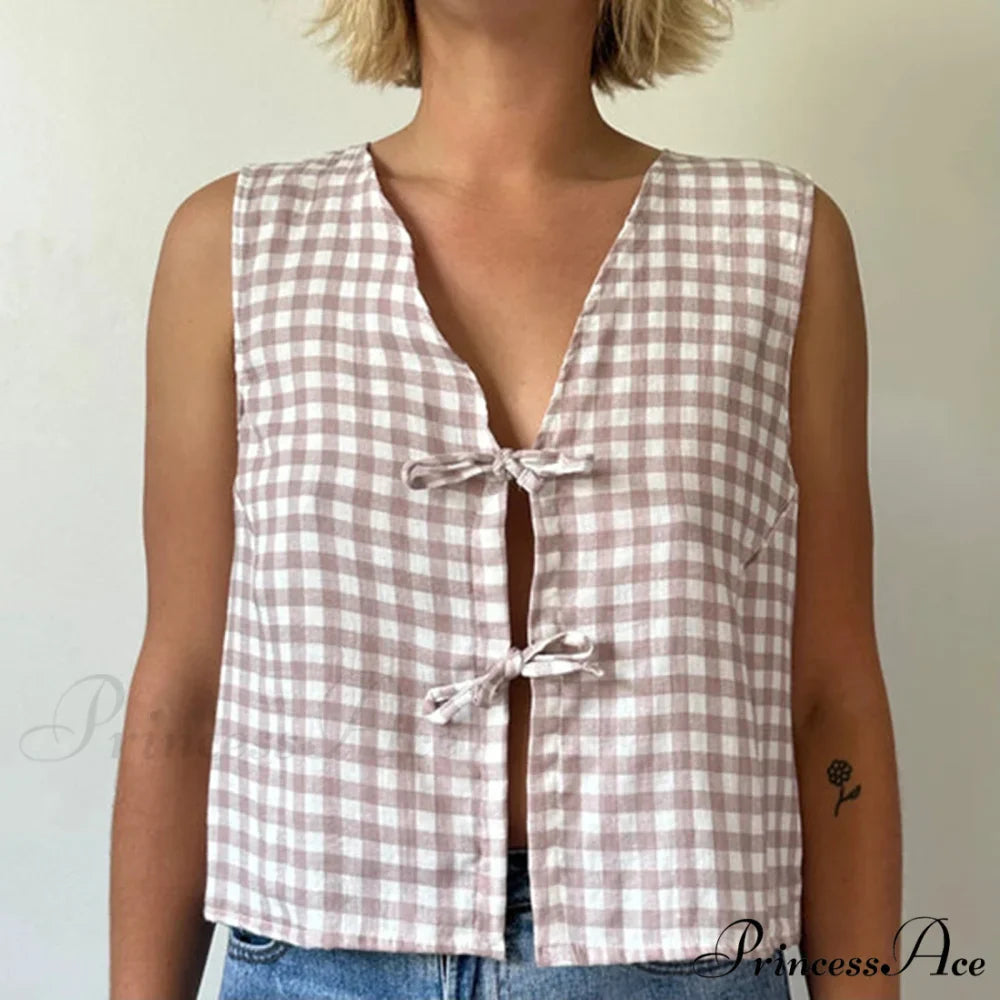 Fasten-Front Lace Camis Crop Top