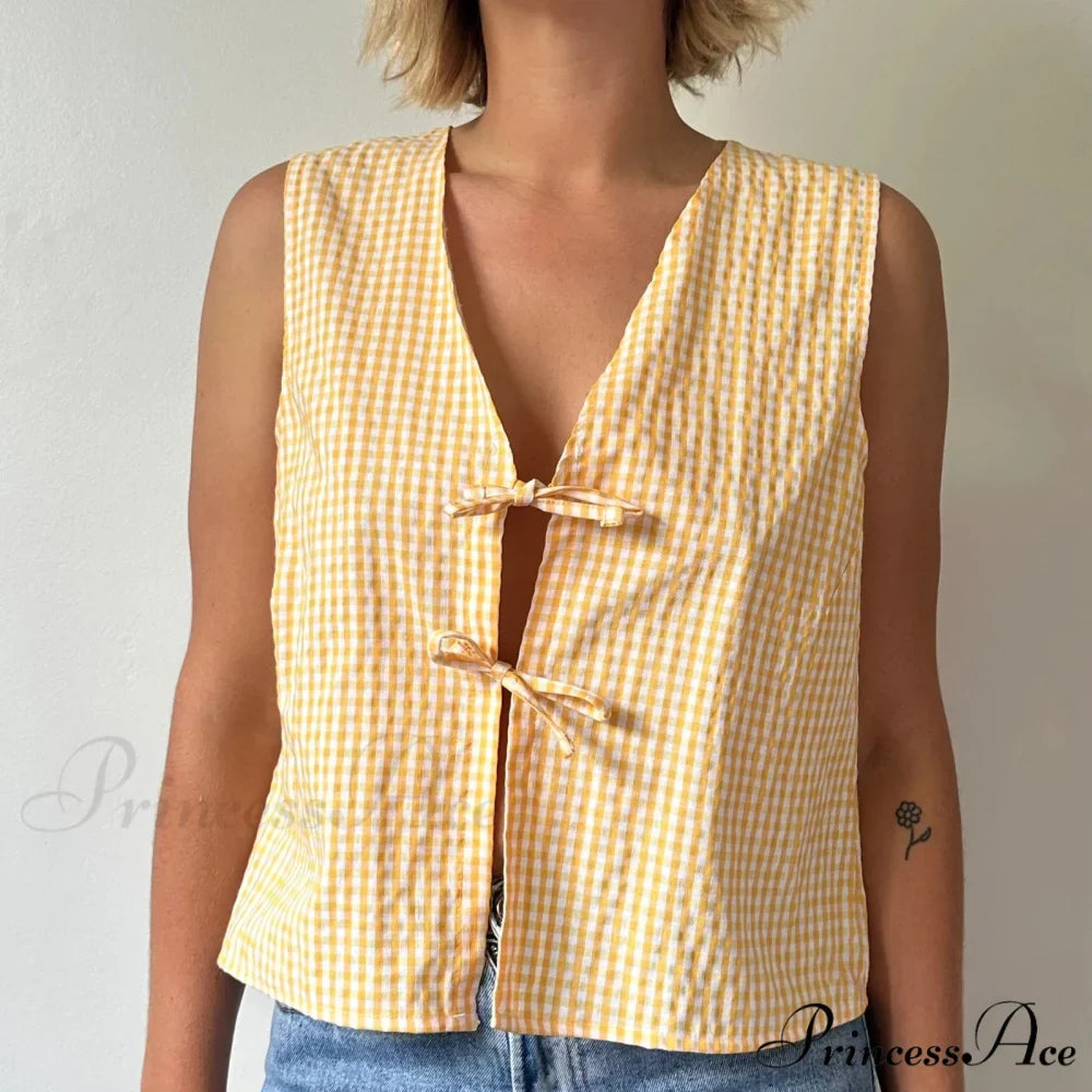 Fasten-Front Lace Camis Crop Top